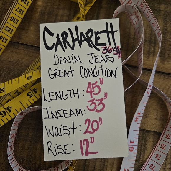 Carhartt Mens Denim Jean 36X34 - Picture 7 of 9